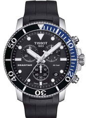 Tissot Seastar 1000 Quartz Chronograph Black Dial Rubber Strap Watch For Men - T120.417.17.051.02 Watches Tissot   