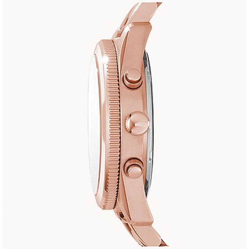 Fossil Boyfriend Multifunction Rose Gold Dial Rose Gold Steel Strap Watch for Women - ES3885 Watches Fossil   