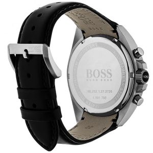 Hugo Boss Contemporary Sport Driver Black Dial Black Leather Strap Watch for Men - 1513085 Watches Hugo Boss   