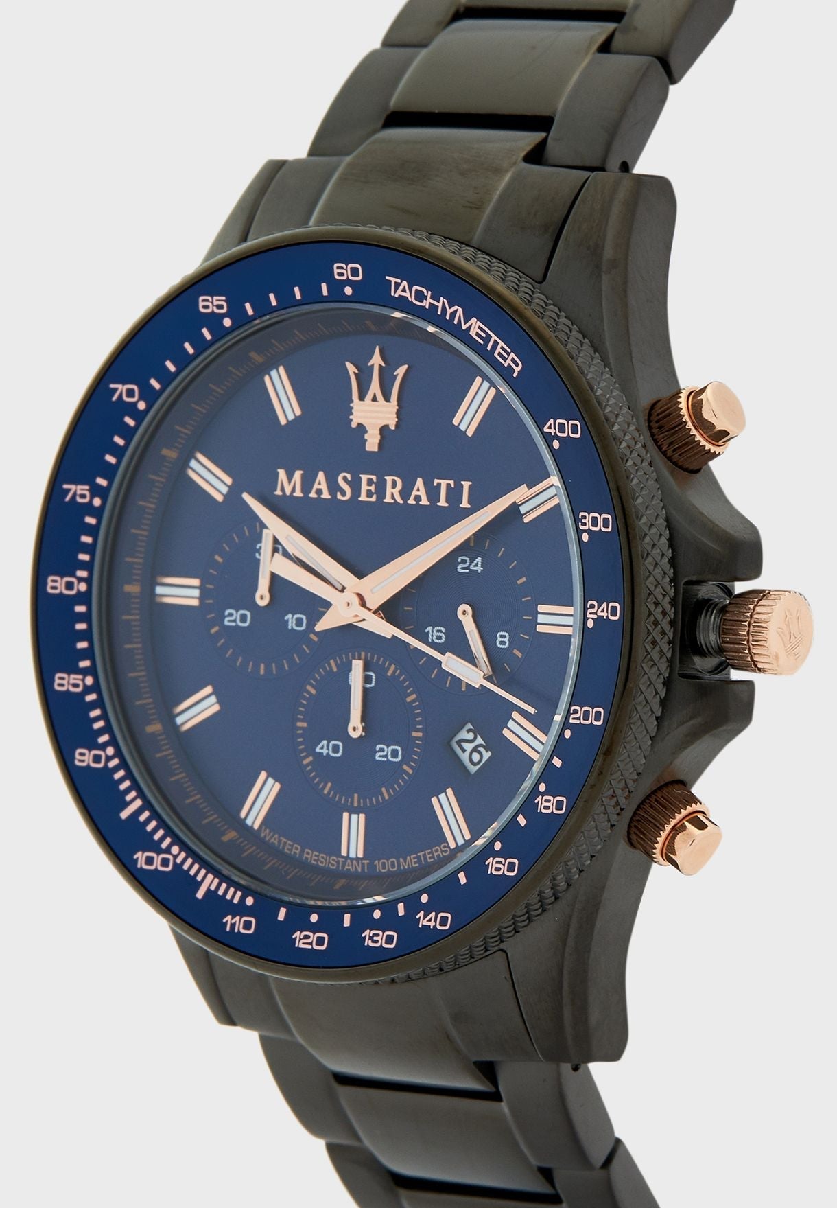 Maserati SFIDA Chronograph Blue Dial Stainless Steel Watch For Men - R8873640001 Watches Maserati   