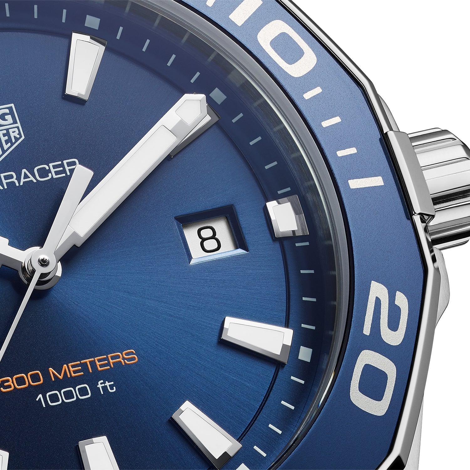 Tag Heuer Aquaracer 43mm Blue Dial Silver Steel Strap Watch for Men - WAY101C.BA0746 Watches Tag Heuer   