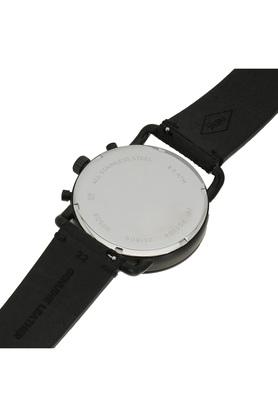 Fossil Commuter Black Dial Black Leather Strap Watch for for Men - FS5504 Watches Fossil   