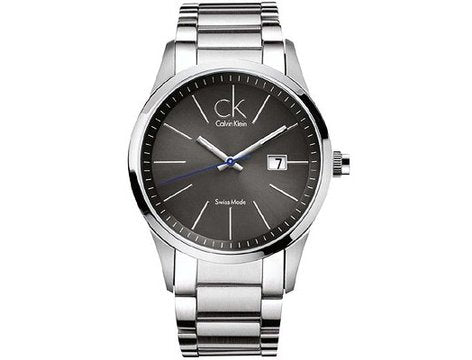 Calvin Klein Bold Black Dial Silver Steel Strap Watch for Men - K2246107 Watches Calvin Klein   