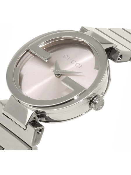 Gucci G Interlocking Silver Dial Silver Steel Strap Watch For Women - YA133503 Watches Gucci   