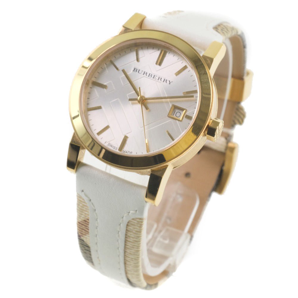 Burberry The City White Dial White Leather Strap Watch for Women - BU9015 Watches Burberry   