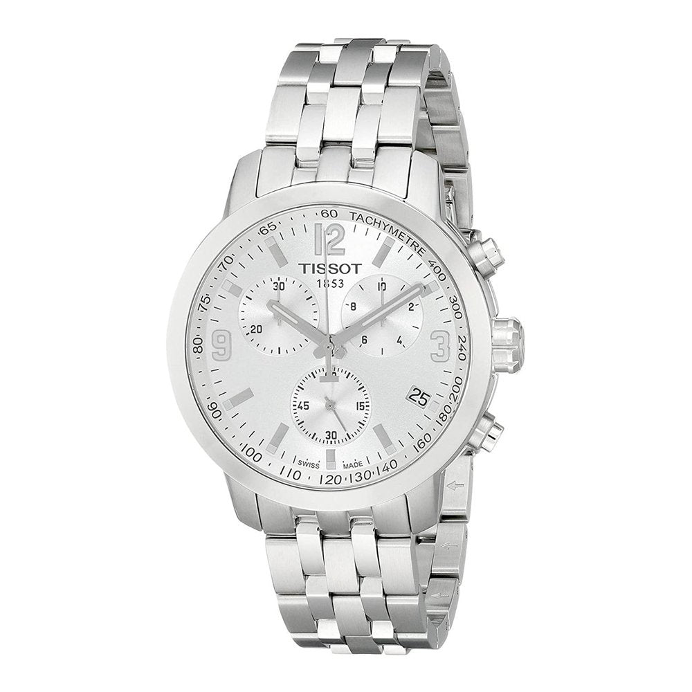 Tissot PRC 200 Chronograph Quartz Stainless Steel Watch For Men - T055.417.11.037.00 Watches Tissot   