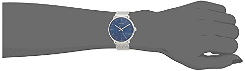 Calvin Klein High Noon Quartz Blue Dial Silver Mesh Bracelet Watch for Men - K8M2112N Watches Calvin Klein   