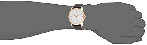 Calvin Klein City White Dial Brown Leather Strap Watch for Men - K2G21629 Watches Calvin Klein   