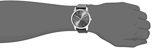 Calvin Klein City Black Dial Black Leather Strap Watch for Men - K2G21107 Watches Calvin Klein   