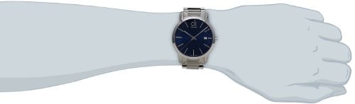 Calvin Klein City Blue Dial Silver Steel Strap Watch for Men - K2G2G14N Watches Calvin Klein   