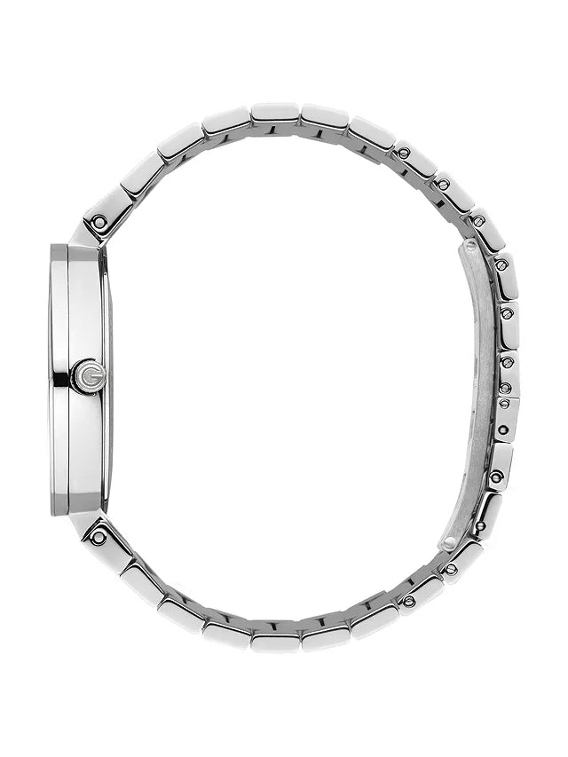 Gucci G Interlocking Silver Dial Silver Steel Strap Watch For Women - YA133308 Watches Gucci   