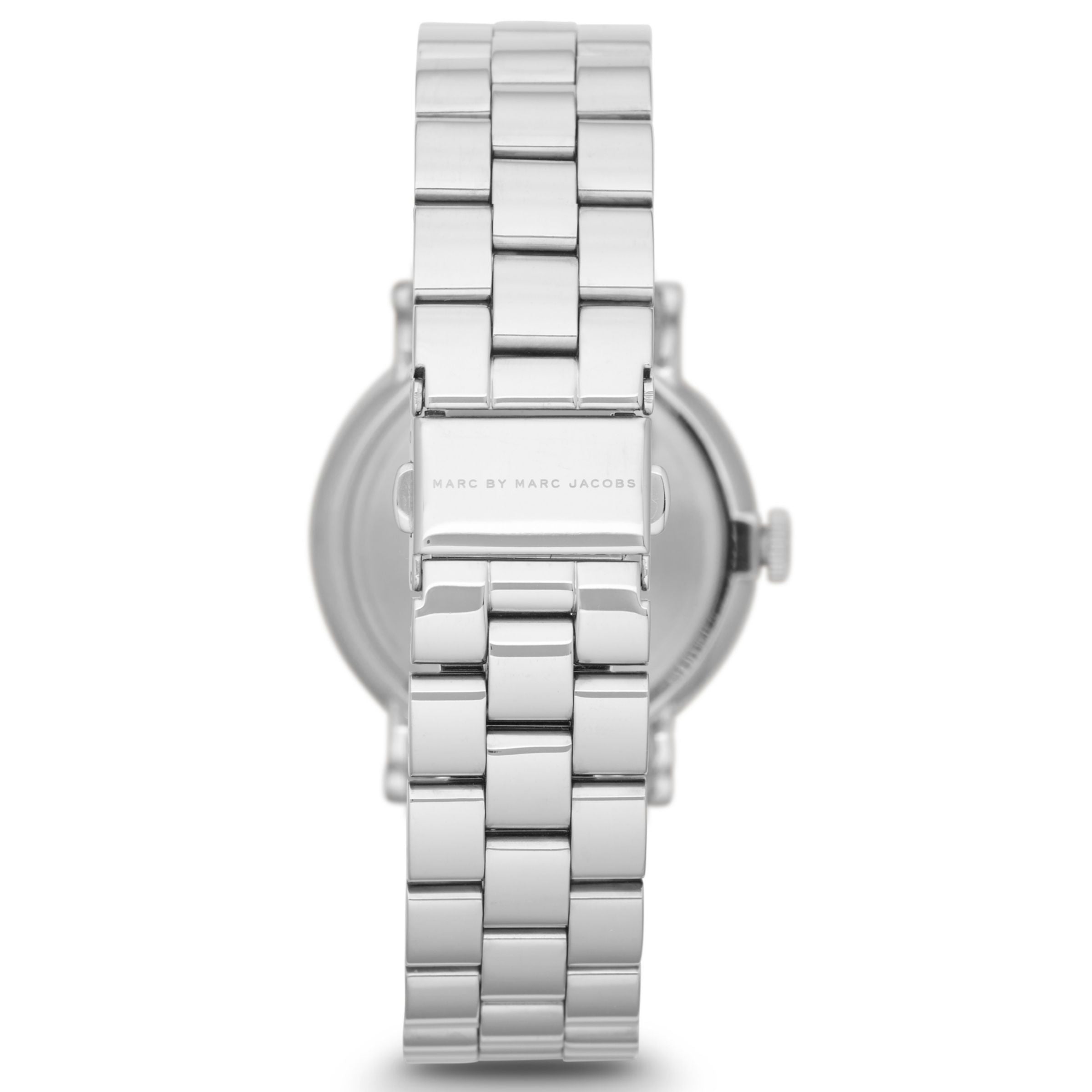 Marc Jacobs Baker White Dial Silver Stainless Steel Strap Watch for Women - MBM3242 Watches Marc Jacobs   