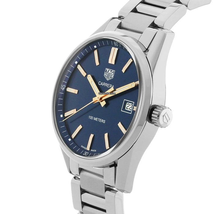 Tag Heuer Carrera Quartz Blue Dial Silver Steel Strap Watch for Women - WAR1112.BA0601 Watches Tag Heuer   