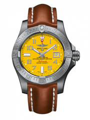 Breitling Avenger 11 Seawolf Stainless Steel Cobra Yellow Dial Mens Watch - A1733110/I519/434X Watches Breitling   