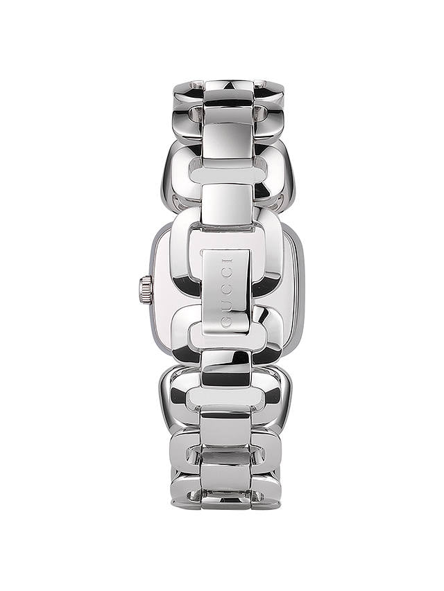 Gucci G Gucci Diamond Mother of Pearl Dial Silver Steel Strap Watch For Women - YA125502 Watches Gucci   