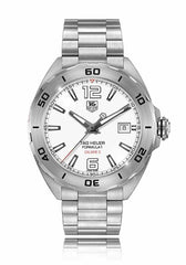 Tag Heuer Formula 1 Calibre 5 Automatic White Dial Silver Steel Strap Watch for Men - WAZ2114.BA0875 Watches Tag Heuer   