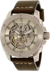Fossil Modern Machine Automatic Skeleton White Dial Brown Leather Strap Watch for Women - ME3083 Watches Fossil   