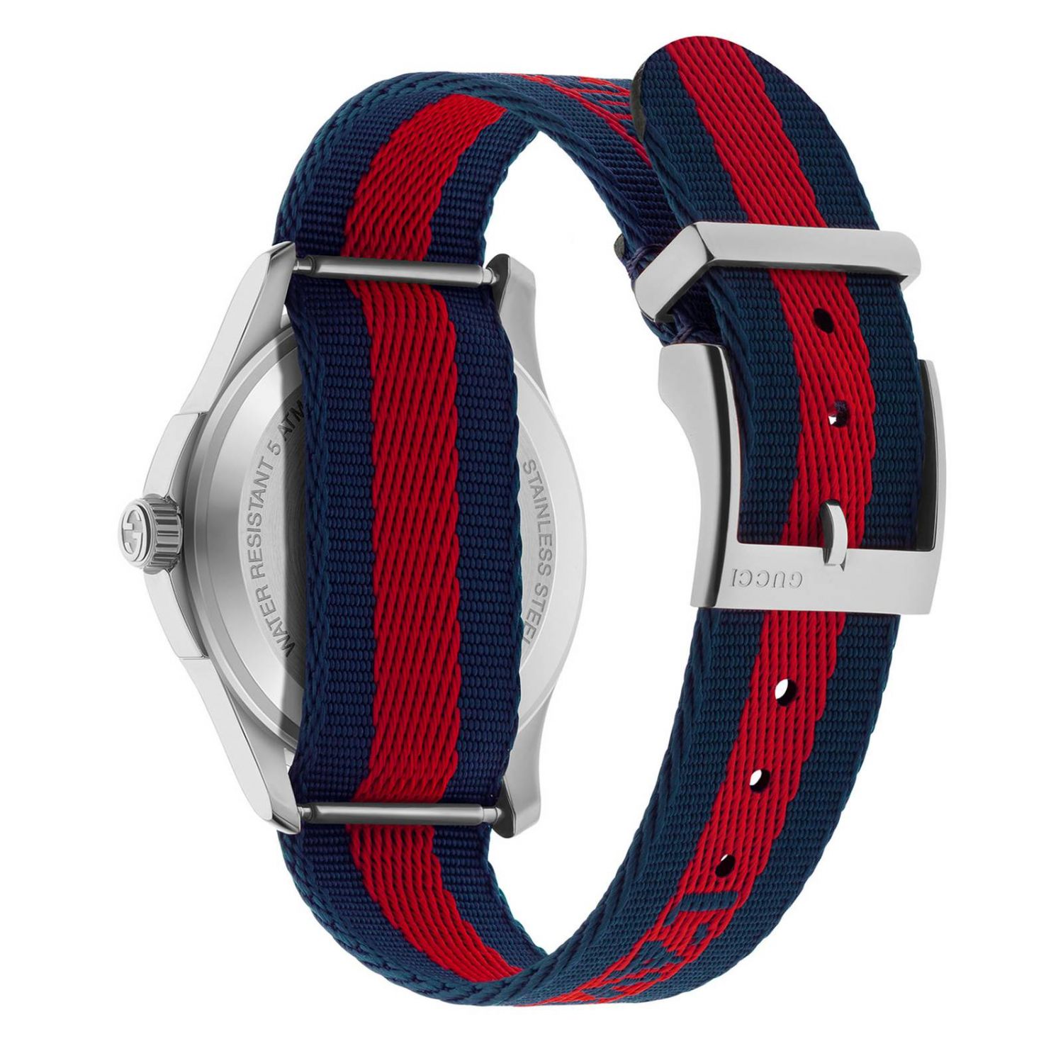 Gucci Le Marche Des Merveilles Blue Red Dial Blue Red Nylon Strap Unisex Watch - YA126493 Watches Gucci   