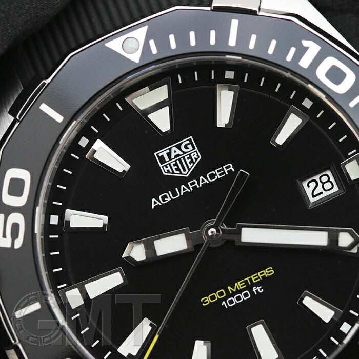 Tag Heuer Aquaracer Black Dial Black Rubber Strap Watch for Men - WAY111A.FT6151 Watches Tag Heuer   