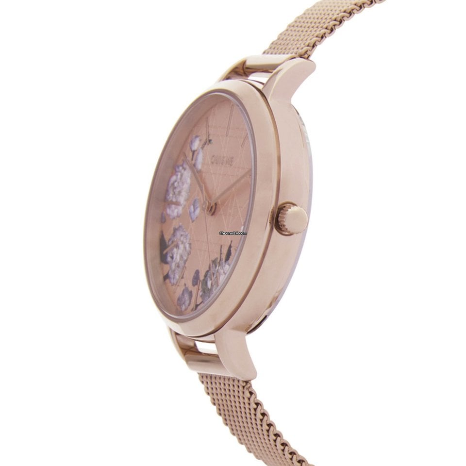 Fossil Jacqueline Three-Hand White Dial Rose Gold Mesh Bracelet Watch for Women - ES4534 Watches Fossil   