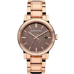 Burberry The City Light Brown Dial Rose Gold Stainless Steel Strap Watch for Women - BU9005 Watches Burberry   