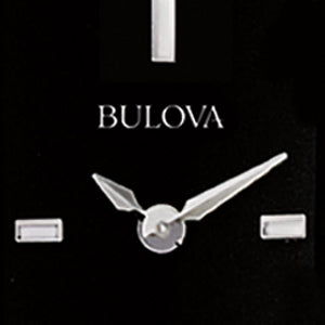 Bulova Classic Collection Black Dial Silver Steel Strap Watch for Women - 96L138 Watches Bulova   