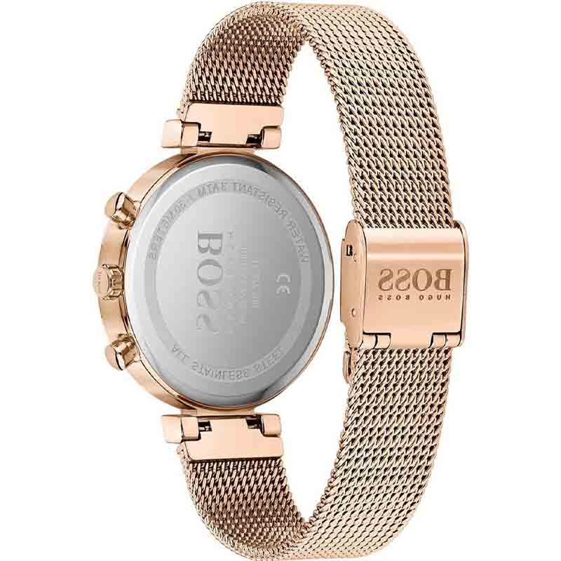 Hugo Boss Flawless White Dial Gold Mesh Bracelet Watch for Women - 1502553 Watches Hugo Boss   