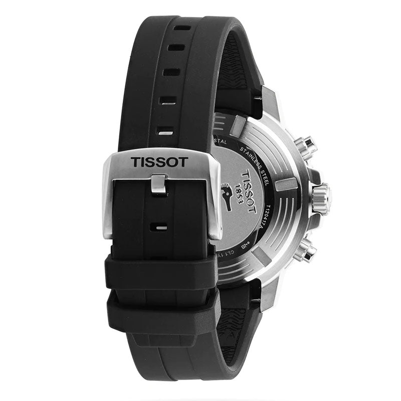 Tissot Seastar 1000 Quartz Chronograph Black Dial Rubber Strap Watch For Men - T120.417.17.051.02 Watches Tissot   