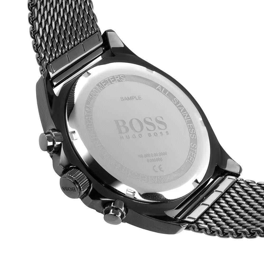 Hugo Boss Ocean Edition Blue Dial Black Mesh Bracelet Watch for Men - 1513702 Watches Hugo Boss   