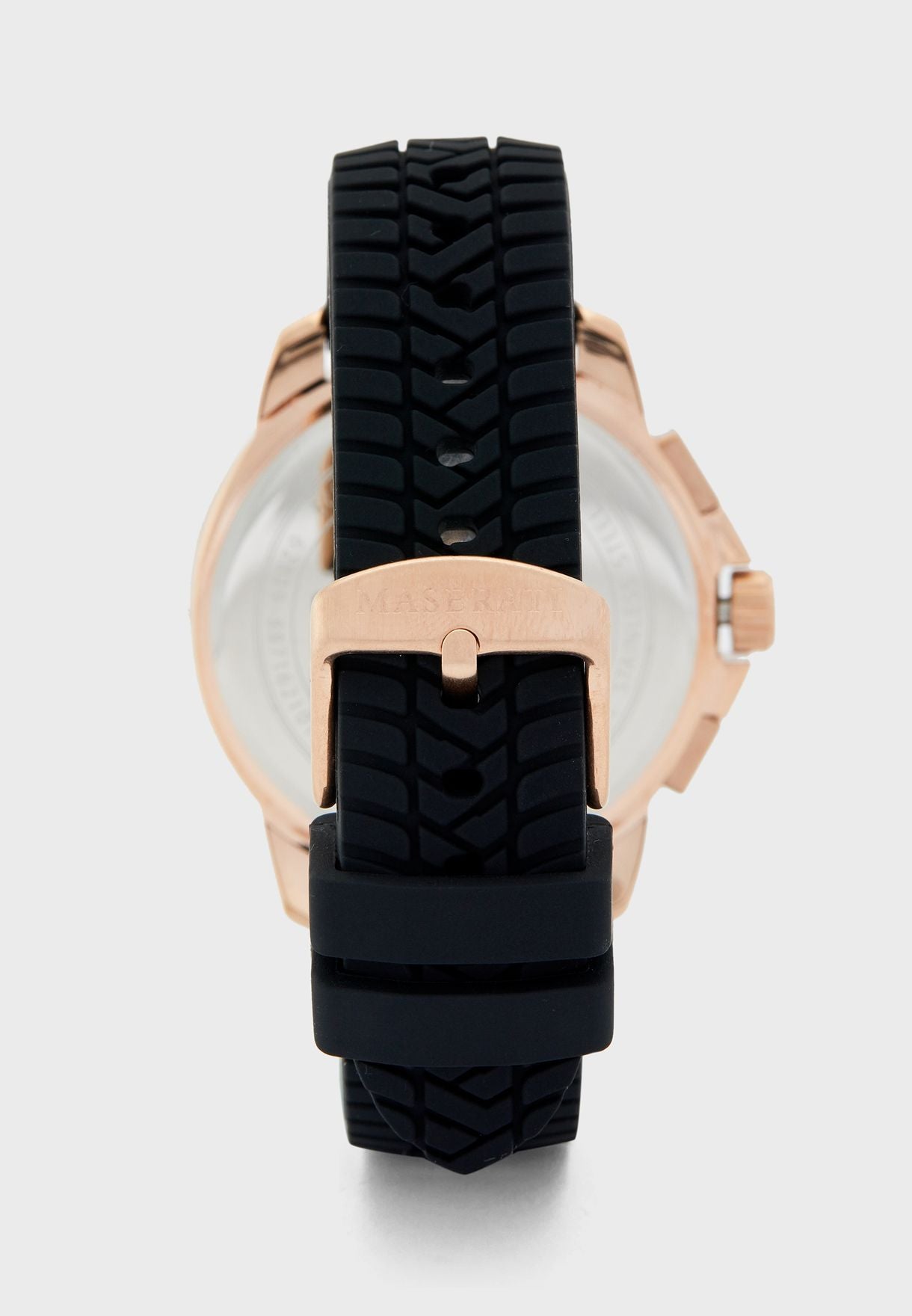 Maserati Successo 44mm Black Rose Gold Dial Black Rubber Strap Watch For Men - R8871621012 Watches Maserati   