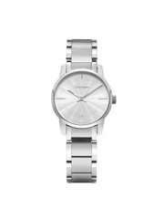 Calvin Klein City White Dial Silver Steel Strap Watch for Women - K2G23146 Watches Calvin Klein   