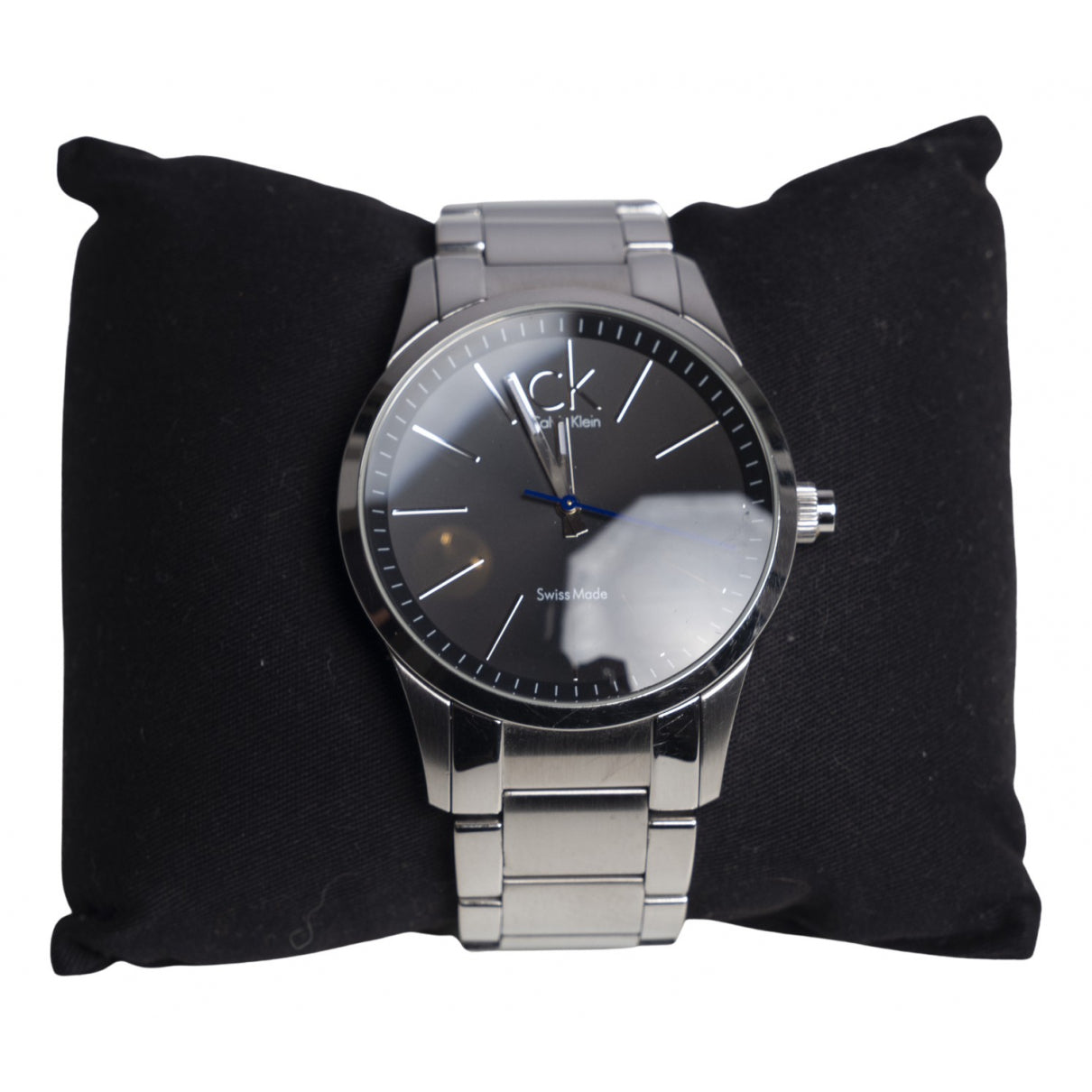 Calvin Klein Bold Grey Dial Silver Steel Strap Watch for Men - K2241107 Watches Calvin Klein   