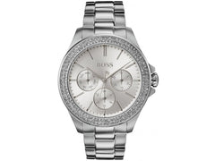 Hugo Boss Premiere Silver Dial Silver Steel Strap Watch for Women - 1502442 Watches Hugo Boss   