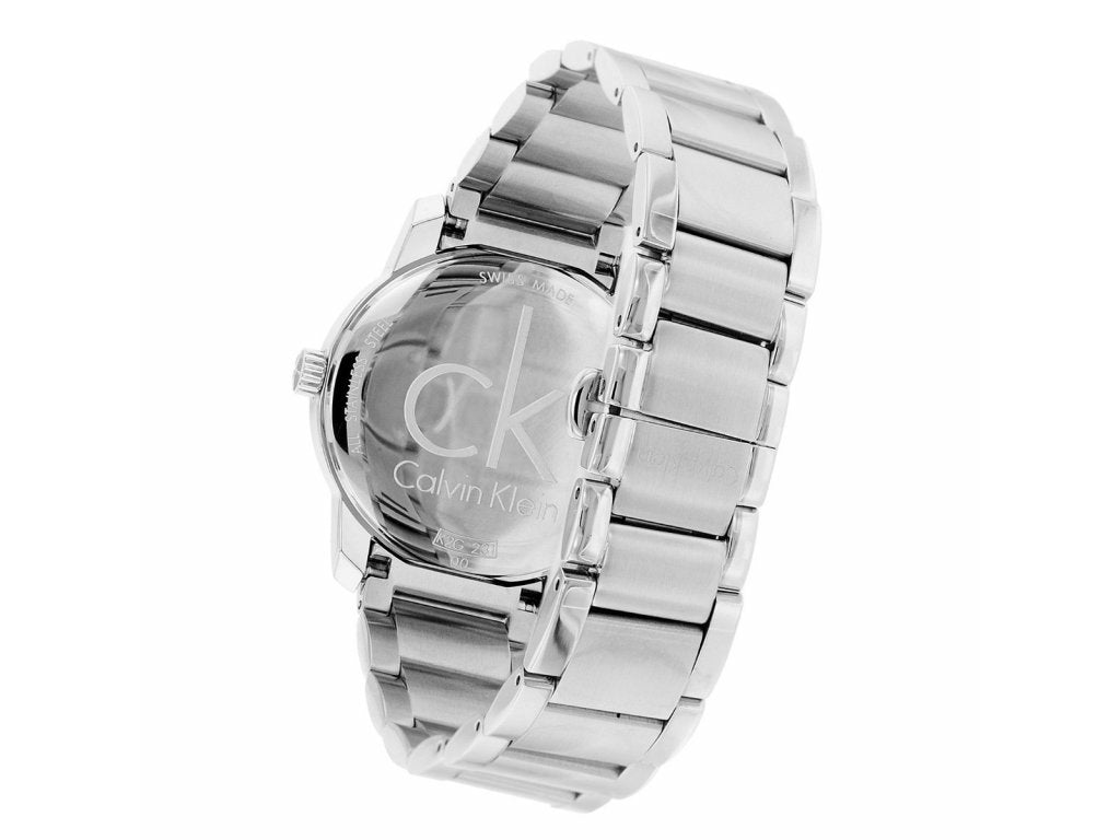 Calvin Klein City White Dial Silver Steel Strap Watch for Women - K2G23146 Watches Calvin Klein   