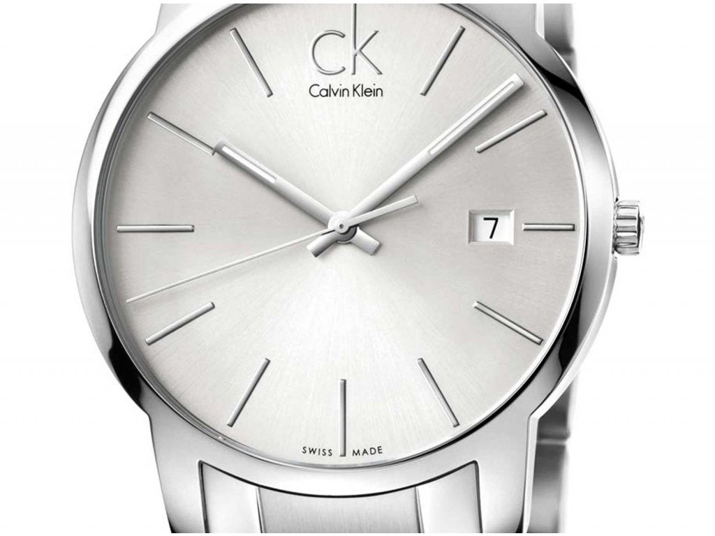 Calvin Klein City Silver Dial Silver Steel Strap Watch for Men - K2G2G146 Watches Calvin Klein   