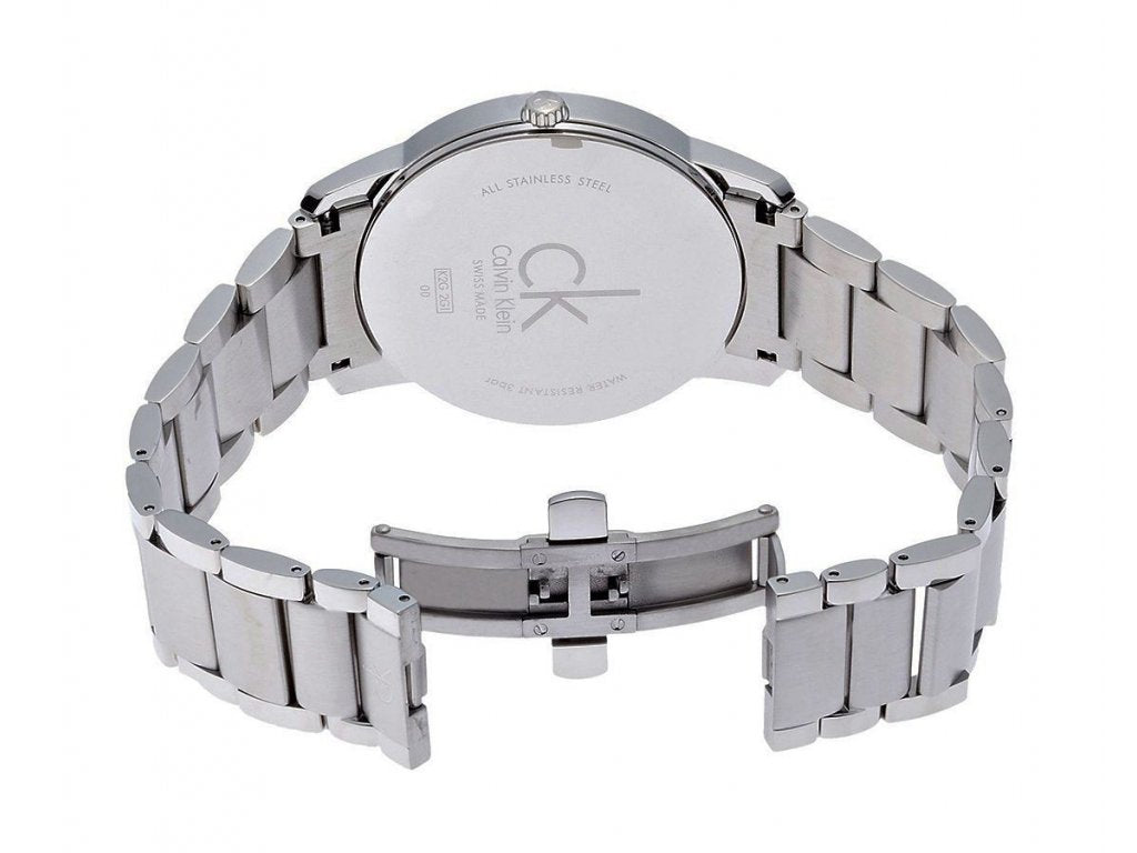 Calvin Klein City Silver Dial Silver Steel Strap Watch for Men - K2G2G146 Watches Calvin Klein   