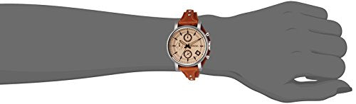 Fossil Original Boyfriend Sport Chronograph Beige Dial Brown Leather Strap Watch for Women - ES4046 Watches Fossil   