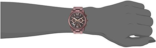 Fossil Perfect Boyfriend Multifunction Maroon Dial Maroon Steel Strap Watch for Women - ES4110 Watches Fossil   