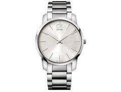 Calvin Klein City Silver Dial Silver Steel Strap Watch for Men - K2G2G146 Watches Calvin Klein   