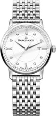 Maurice Lacroix Eliros Date White Dial Silver Steel Strap Watch for Women - EL1094-SS002-150-1 Watches Maurice Lacroix   