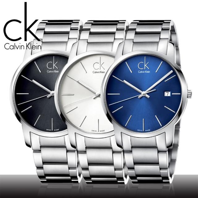 Calvin Klein City Silver Dial Silver Steel Strap Watch for Men - K2G2G146 Watches Calvin Klein   