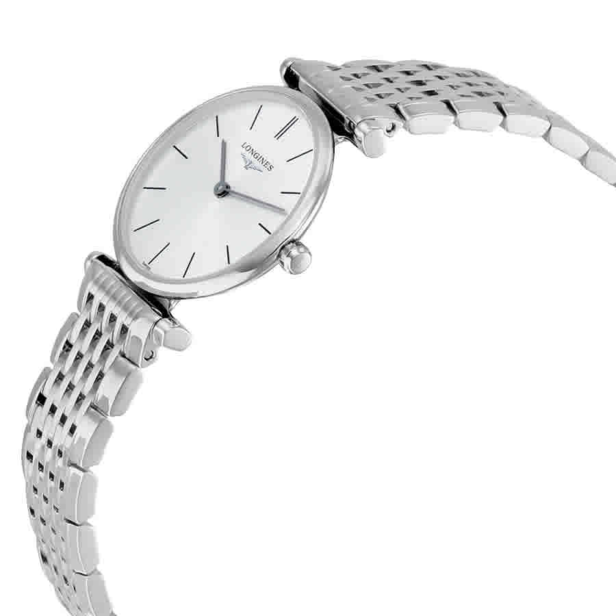 Longines La Grande Classique De Longines Silver Dial Silver Mesh Bracelet Watch for Women - L4.209.4.72.6 Watches Longines   