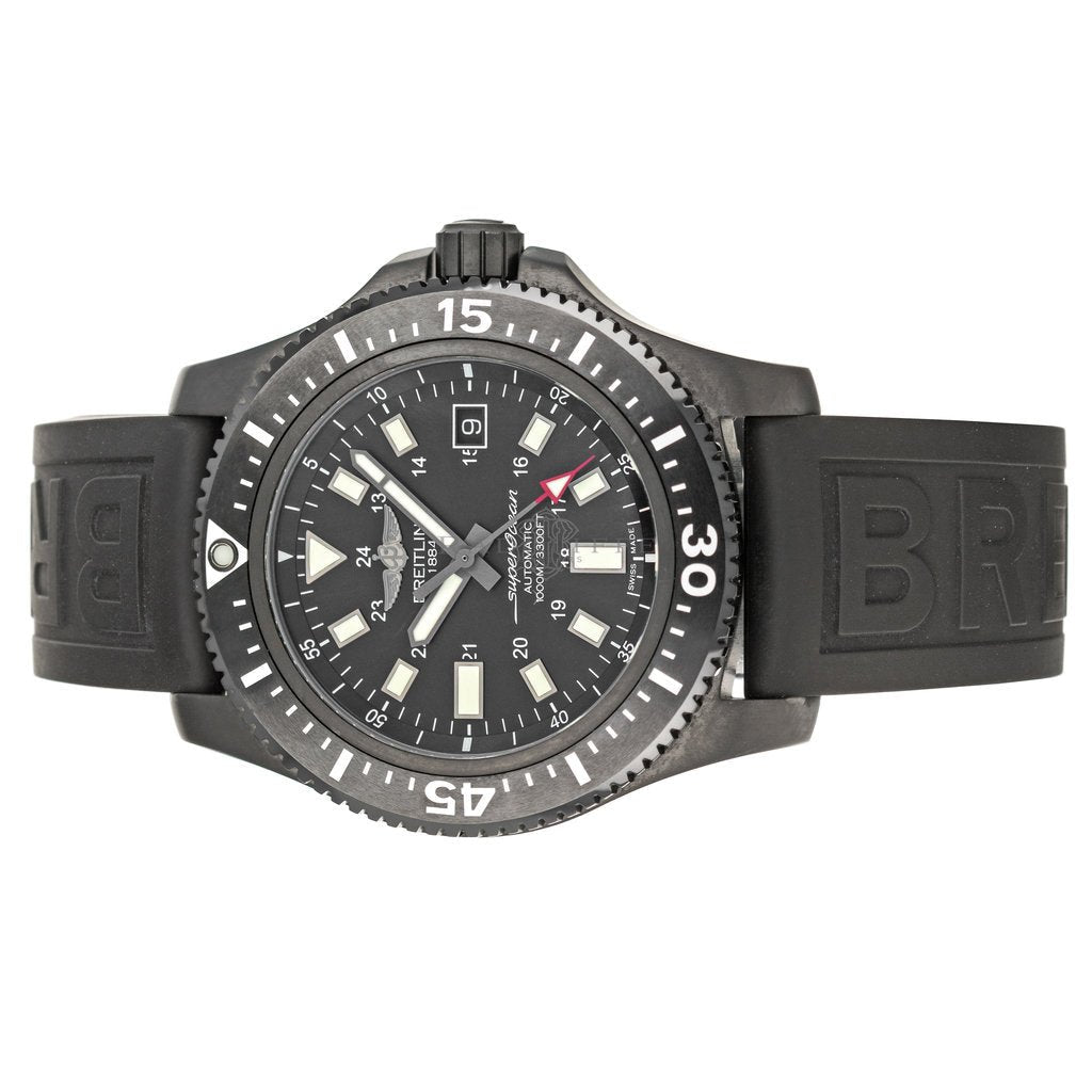 Breitling Superocean 44mm Special Volcano Black Dial Black Rubber Strap Watch for Men - M17393131B1S1 Watches Breitling   