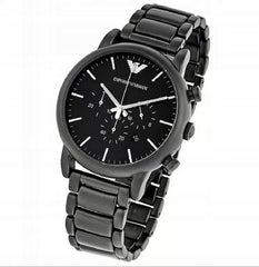 Emporio Armani Luigi Chronograph Black Dial Black Stainless Steel Watch For Men - AR1895 Watches Emporio Armani   