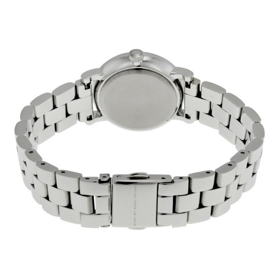 Marc Jacobs Baker White Dial Silver Stainless Steel Strap Watch for Women - MBM3246 Watches Marc Jacobs   