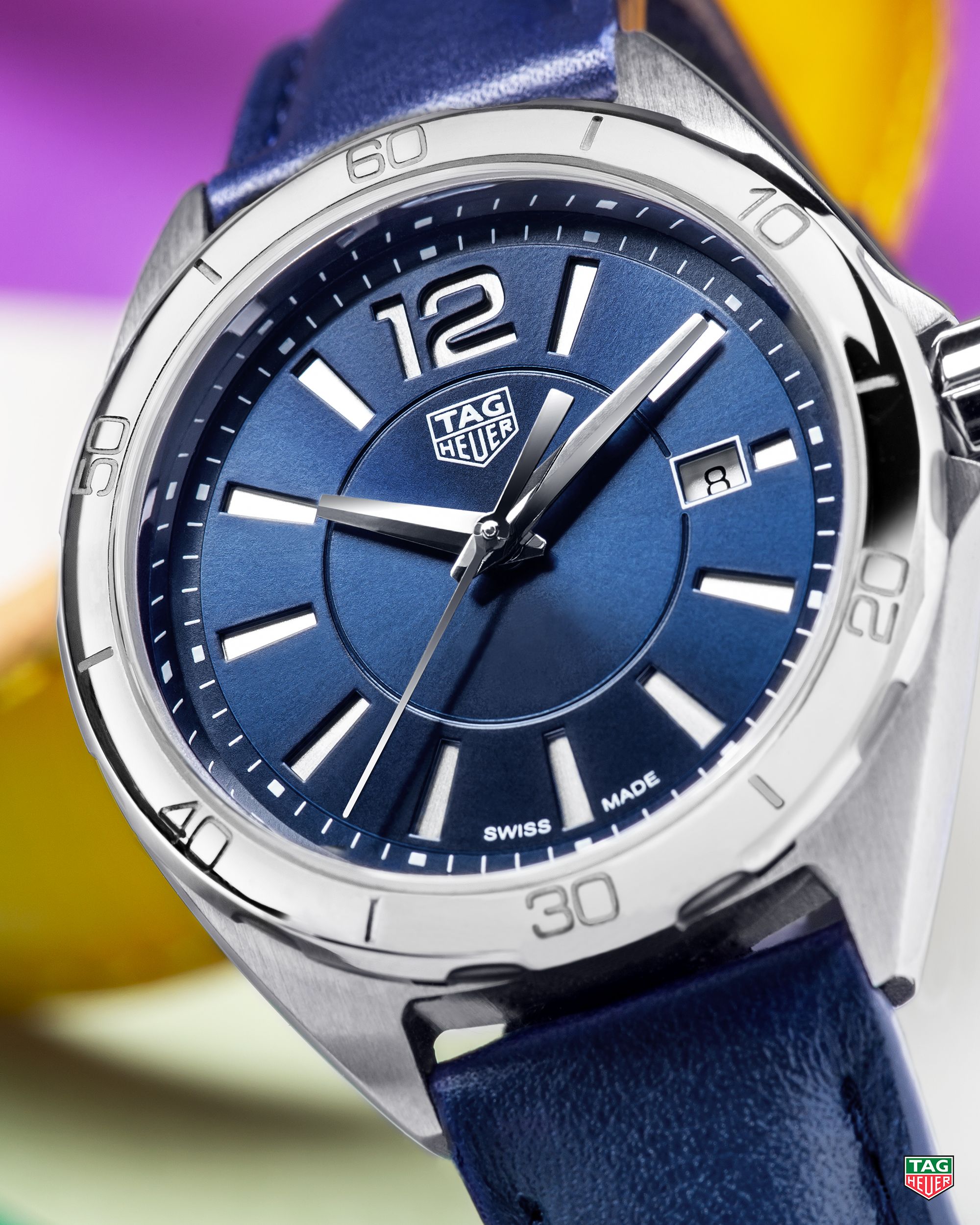 Tag Heuer Formula 1 Quartz 35mm Blue Dial Blue Leather Strap Watch for Women - WBJ1312.FC8231 Watches Tag Heuer   