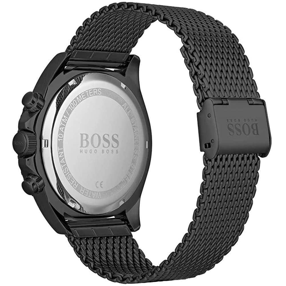 Hugo Boss Ocean Edition Blue Dial Black Mesh Bracelet Watch for Men - 1513702 Watches Hugo Boss   