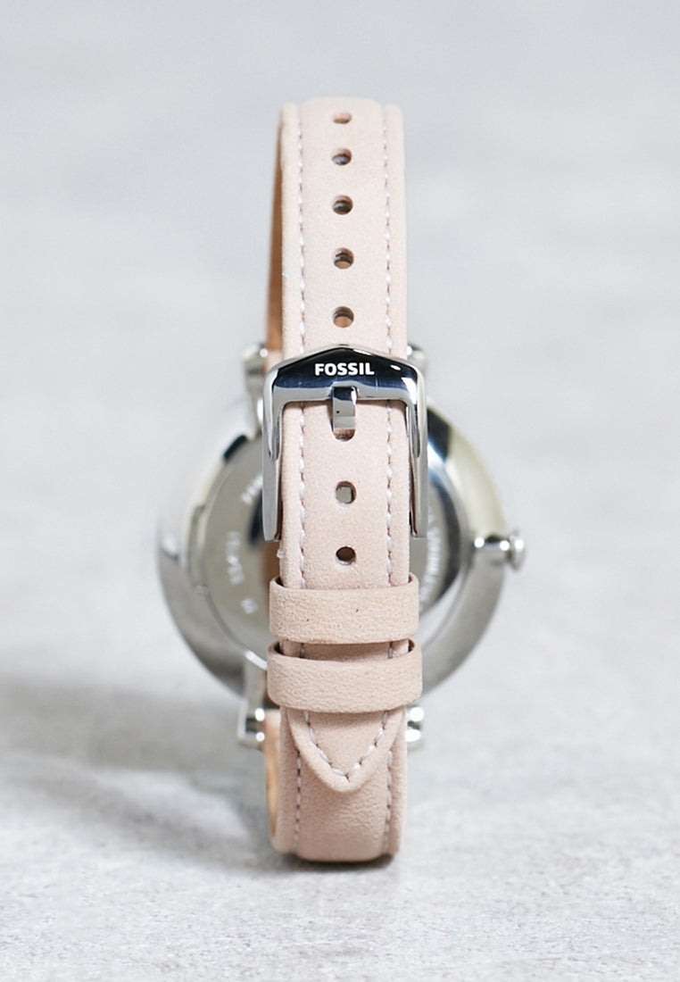 Fossil Jacqueline Blush Mother of Pearl Dial Pink Leather Strap Watch for Women - ES4151 Watches Fossil   