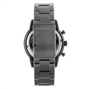 Fossil Townsman Chronograph Black Dial Silver Steel Strap Watch for Men - FS5349 Watches Fossil   