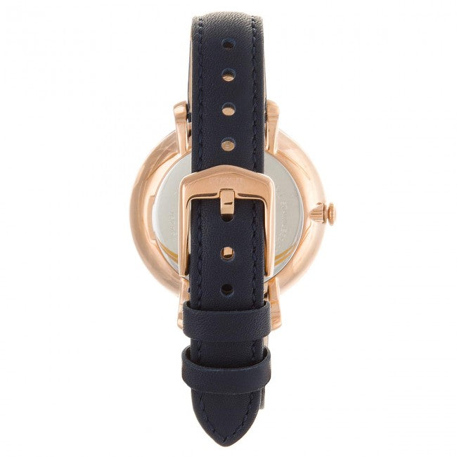 Fossil Jacqueline White Dial Blue Leather Strap Watch for Women - ES4291 Watches Fossil   